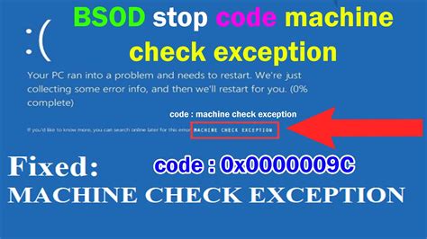 check machine exception windows 10|stop code machine check exception.